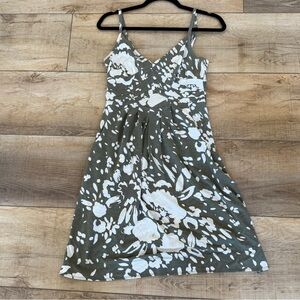 Y2K American Eagle Strapless Green Dress Med